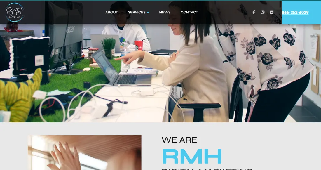 RMH Marketing Group website project